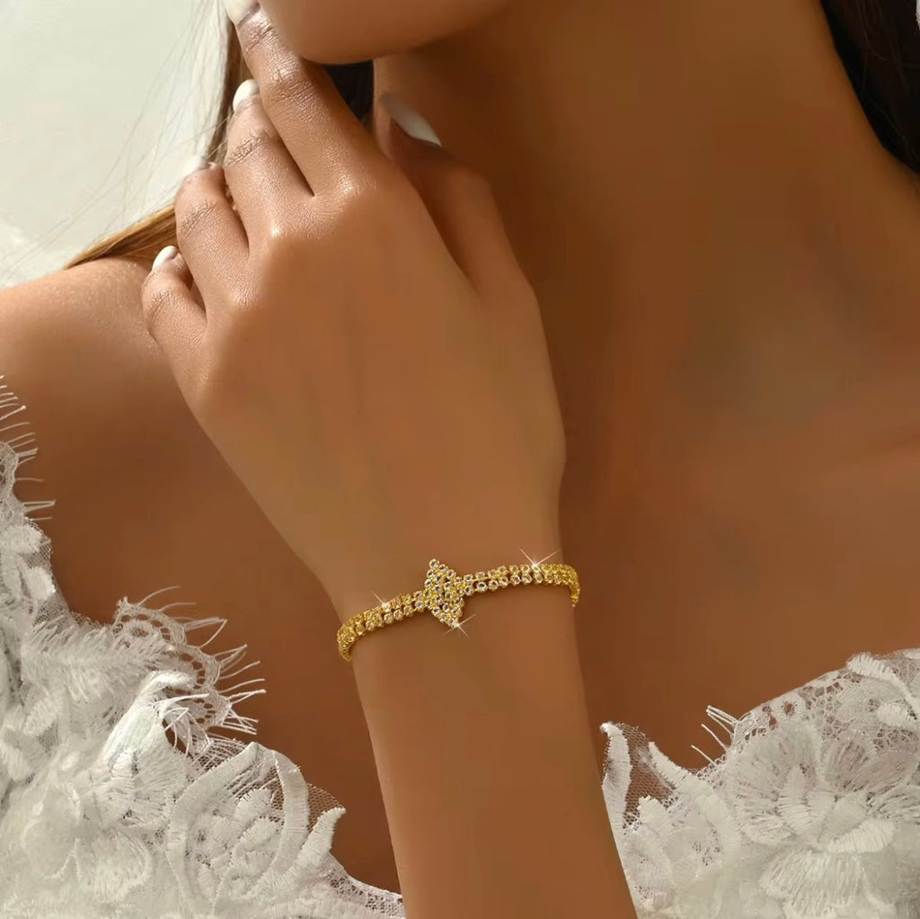 Parure Cléopâtre en 4 Pièces Collier - Bague - Bracelet - Boucle d’oreilles